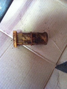 blocked up tank filter 