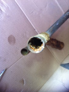 blocked suction pipe 