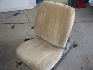 One nice velour seat 